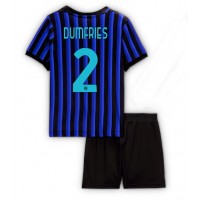 Maglia Calcio Inter Milan Denzel Dumfries #2 Prima Divisa Bambino 2025-26 Manica Corta (+ pantaloncini)